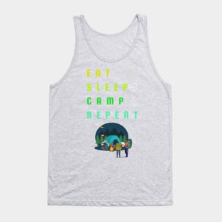 Eat Sleep Camp Repeat Tank Top